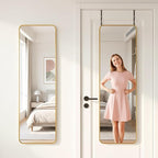 Antok 48"x14" Over the Door Mirror, Full Length Mirror Door Hanging by AntokMirror
