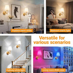 Nekhung Battery Operated Wall Sconces Set of Two, Wireless Battery Wall Light - Image 8