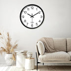 XFM Large Wall Clock Black Silent Wall Clocks Battery Operated 16 Inch Modern - Image 5