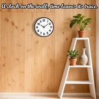 Modern Silent Wall Clock, 12 Inch Non-Ticking Battery Operated Clock, Round - Image 2