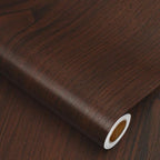 Heroad Peel and Stick Wallpaper Wood Contact Paper Red Brown Wood Grain Contact by HeroadBrand