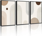 PHOPAGO Boho Wall Art Minimalist Bohemain Framed Wall Printing 11x14in Abstract by PHOPAGO