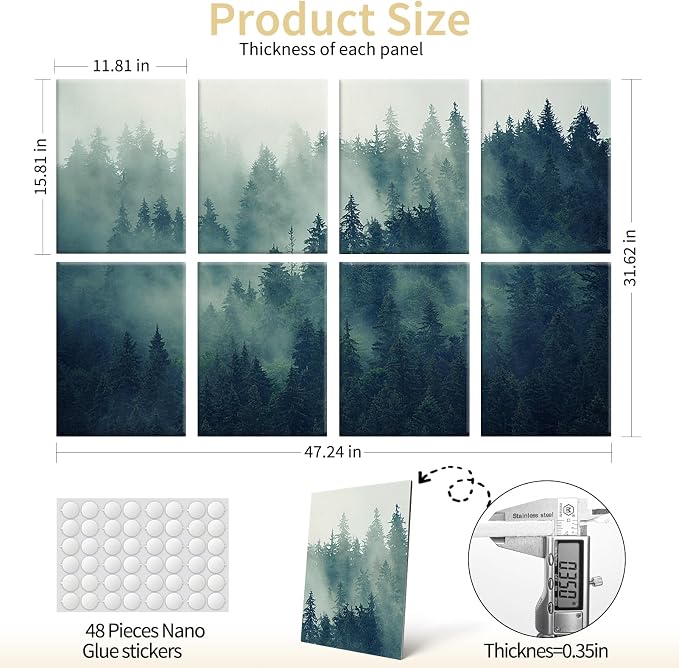 Art3d Soundproof Wall Panels 48"x32", Sound Absorbing Decorative Wall Panels - Image 5