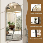 HARRITPURE 56"x21"Full Length Mirror Arch Floor Mirrors - Image 6