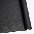 Abyssaly Black Wood Peel and Stick Paper 17.71 in X 1004 in Decorative by Abyssaly