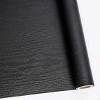 Abyssaly Black Wood Peel and Stick Paper 11.78" X 394" Decorative Self-Adhesive by Abyssaly