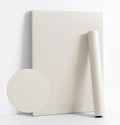 Dimoon 118''x17.7'' White Peel and Stick Wallpaper Contact Paper Modern Self by DIYYOURMOON