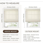 TWOPAGES Natural Woven No Drill Roman Shades, Custom Cordless Blackout Bamboo - Image 6