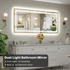 72x32 Inch LED Bathroom Mirror - Image 2
