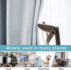 RYB HOME White Curtains Room Seperating Divider Privacy Noice Dampening - Image 3