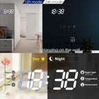 KOSUMOSU Wall Clock 15" 3D LED Digital Clock - Image 5