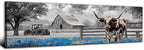 Highland Cow Wall Art Country Barn Truck Pictures by AREBOLOLLC