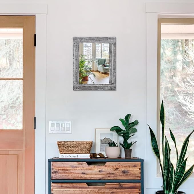 Rustic Wall Mirror Farmhouse, - Image 3