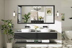 Briivue 72x36 Inch Black Bathroom Mirror - Image 8