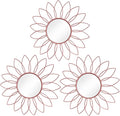 3 Pack Metal Mirrors for Wall Sunburst Wall Mirrors Home Décor Decorative by Uaussi