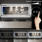 LOAAO 96X36 LED Bathroom Mirror - Image 4
