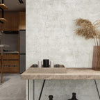 VEELIKE Distressed Concrete Wallpaper Peel and Stick Light Grey Limewash - Image 2