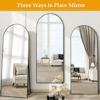 Dewfig Arched Full Length Mirror, Full Body Mirror - Image 6