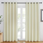 NICETOWN Room Darkening Beige Curtain 84 inch Length - Image 2