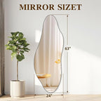 QDSSDECO Full Length Mirror 63"x24" Irregular Wall Mirror Star Frameless - Image 2