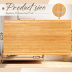 Juexica 2 Pcs Natural Bamboo Wall Panel 48 x 24 Inch Bamboo Covering Renewable - Image 2