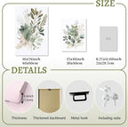LLEEMPI Framed Sage Green Wall Art Set of 3, Modern Watercolor Botanical Wall - Image 7