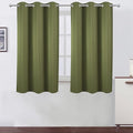 LEMOMO Oilve Green Blackout Curtains 38 x 54 Inch Length/Set of 2 Curtain by Lemomo