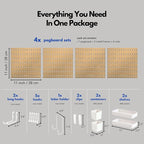 Keepo Peg Board Wall Organizer – Plastic Pegboard Panels, Modular Peg Board - Image 4