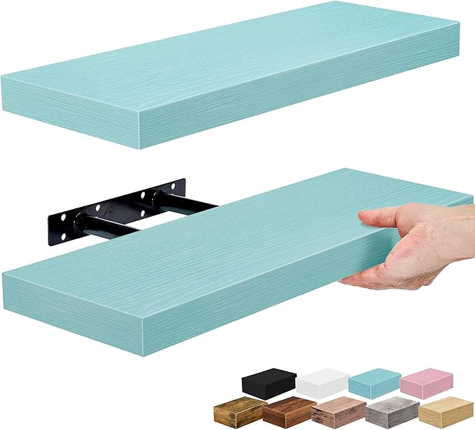 Sorbus Floating Shelves for Wall – 16 Inch Floating Shelf for Kitchen, Living by Sorbus