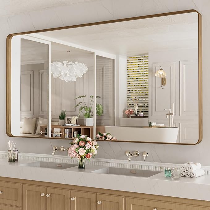 LOAAO 72X40 Inch Bathroom Mirror by LOAAO