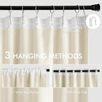 MIULEE Birch Back Tab Blackout Curtains 102 Inch Long 2 Panels Set - Image 3