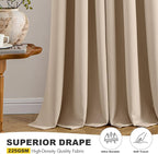 MIULEE Blackout Curtains for Bedroom Living Room 2 Panels, Thermal Insulated - Image 5
