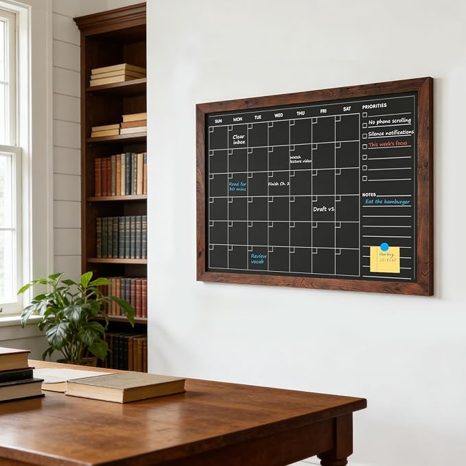 4 THOUGHT Monthly Calendar Chalkboard - Image 8