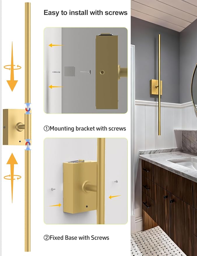 Battery Operated Wall Sconces Set of 2: 10000mAh Rechargeable Wall Lights - Image 8