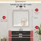 Keonjinn Black Bathroom Mirrors - Image 6
