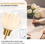 Bathroom Light Fixtures, 2-Light Gold Vanity Light Fixtures - Image 6