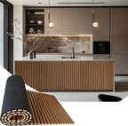 94.5 x 23.6 in Acoustic Wood Wall Panels, 3D Flexible Soundproof Absorbing by Art1