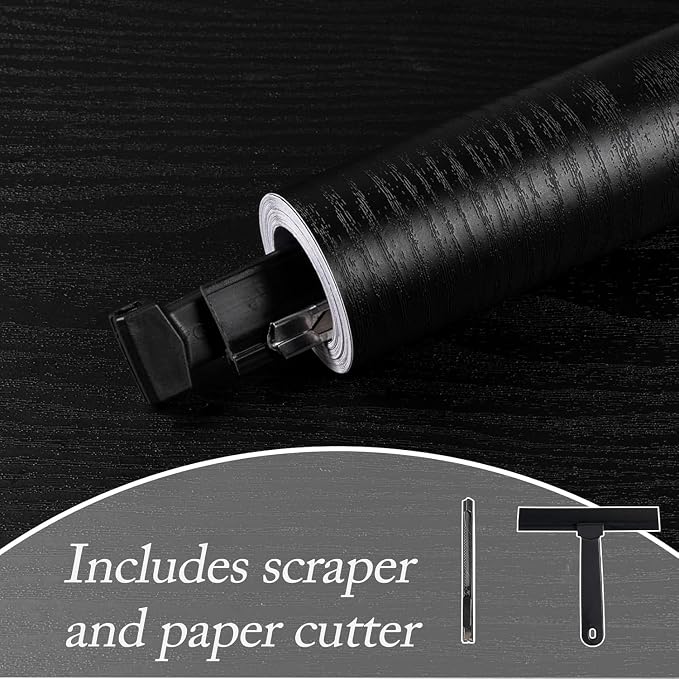 Black Wood Peel and Stick Paper - Image 9