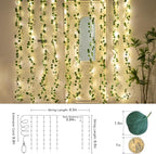 suddus 200 LED Vine with Light Plug in, 6.5ft x 6.5ft Eucalyptus Fairy Curtain - Image 5
