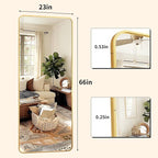 XRAMFY Full Length Mirror 23"x66", Large Floor Mirror - Image 5