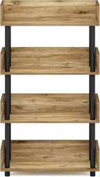 Furinno TURN-N-TUBE 4-Tier Display Shelf, Storage Shelves, Book Shelf, Open - Image 6