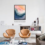 Mental Health Poster Inhale Exhale Meditation Wall Art Vintage Abstract - Image 4