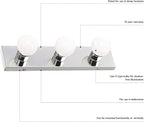 Design House 500892 4-Light Vanity Strip Light Contemporary Dimmable - Image 11