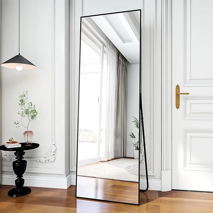 BEAUTYPEAK Full Length Mirror 64"x21" Nano Glass, Standing Rectangle Floor - Image 9