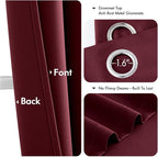 MIULEE Blackout Curtains for Bedroom Living Room 2 Panels, Thermal Insulated - Image 4