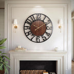Vantic 32 Inch Large Wall Clock, Arabic Numeral Wood Oversized Wall Clocks by Vantic