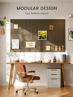 Bumusty Large Cork Board Alternative-48 x 36" Felt Bulletin Board Tiles - Image 6