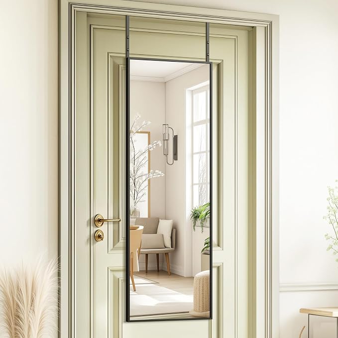 Kosmonia 48x14 Inch Full Length Tempered Glass Door Mirror by Kosmonia