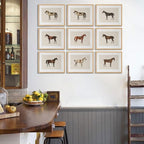 LOARTVE 9Pcs Vintage Horse Canvas Wall Art Posters, Farmhouse Horse Art Prints - Image 3