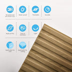 Art3d Slat Wall Panel, 3D Fluted Textured Panel 12-Tile 19.7 x 19.7in. - Image 6